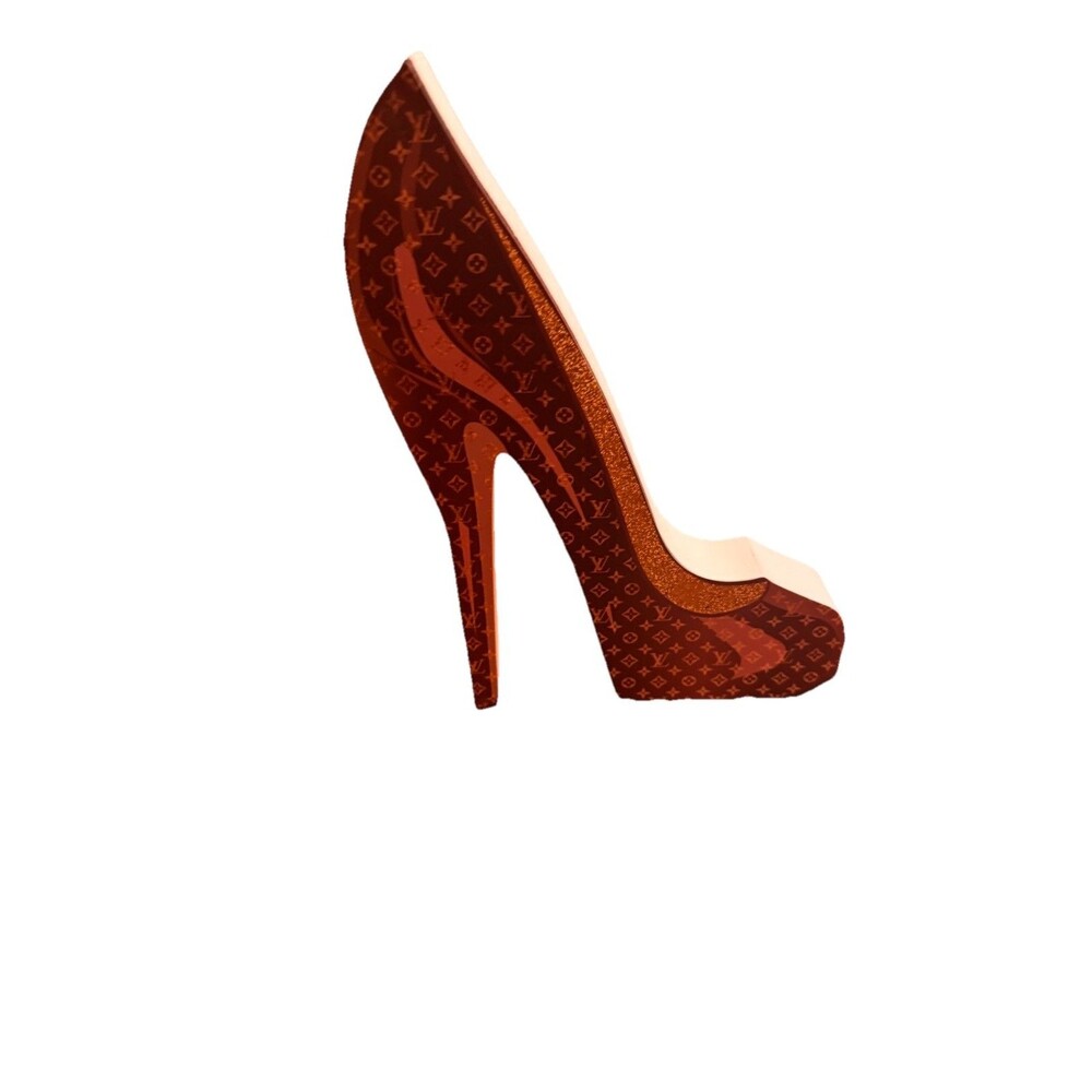 LV Louis Vuitton Shoe Pump Stilleto Heels Display Home Room Decor Figurine